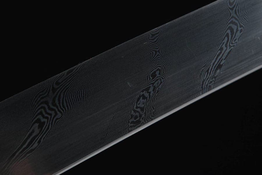 boxkatana Handmade Japanese Wakizashi Black Moon Damascus Steel