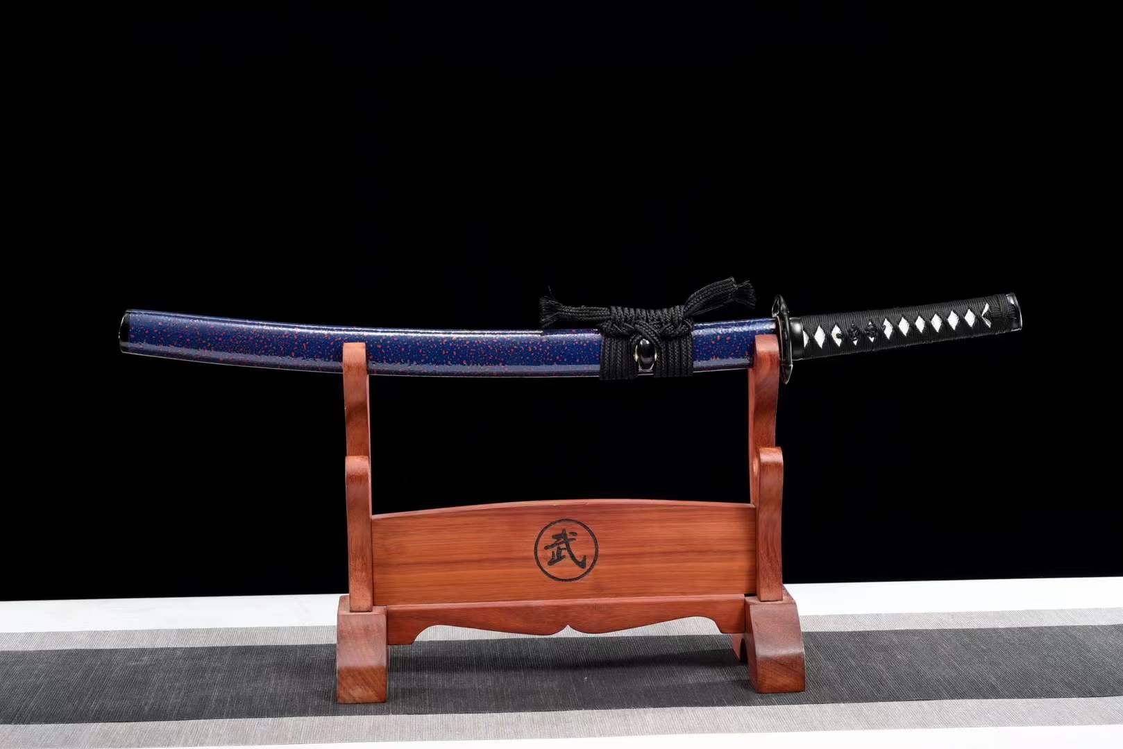 boxkatana Handmade Japanese Wakizashi Vault Short Sword Damascus Steel