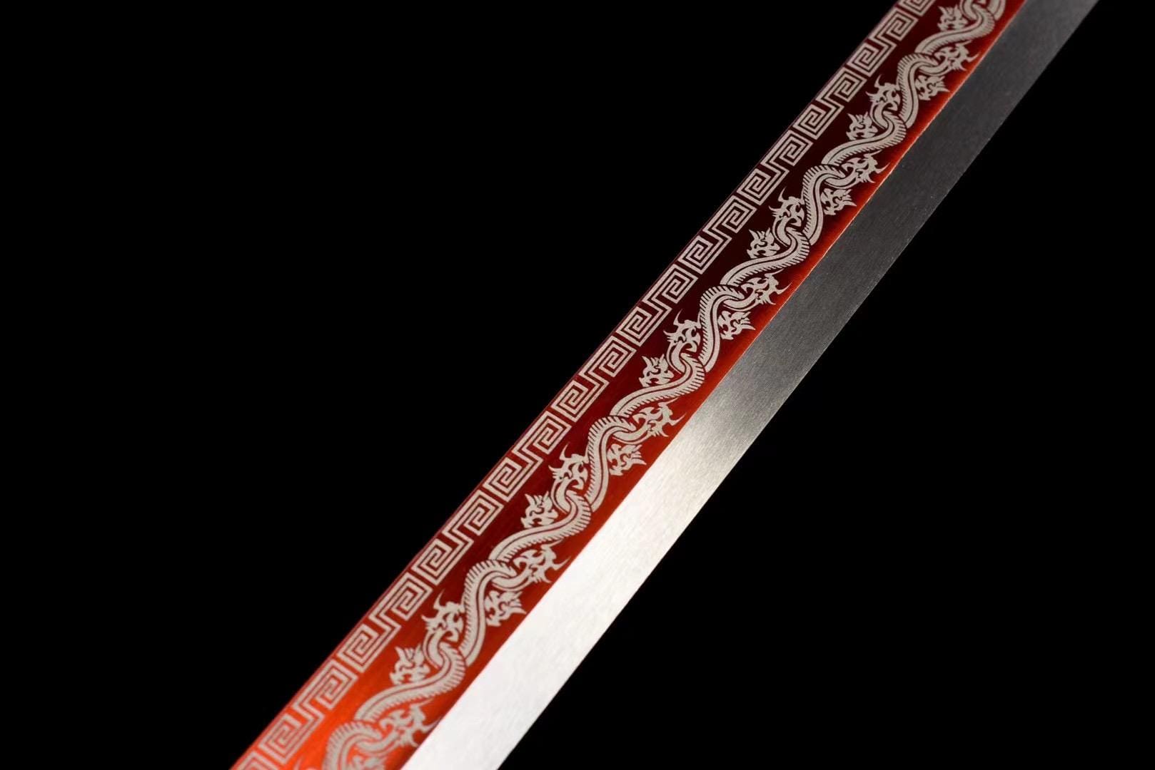 boxkatana Handmade Red Flame Chinese Sword