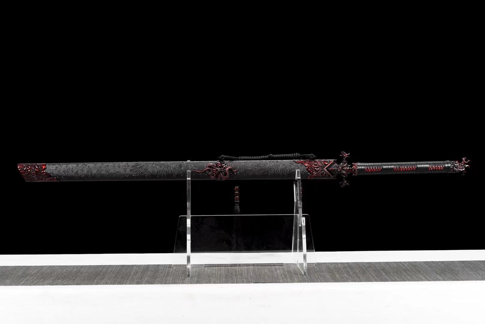boxkatana Handmade Red Flame Chinese Sword