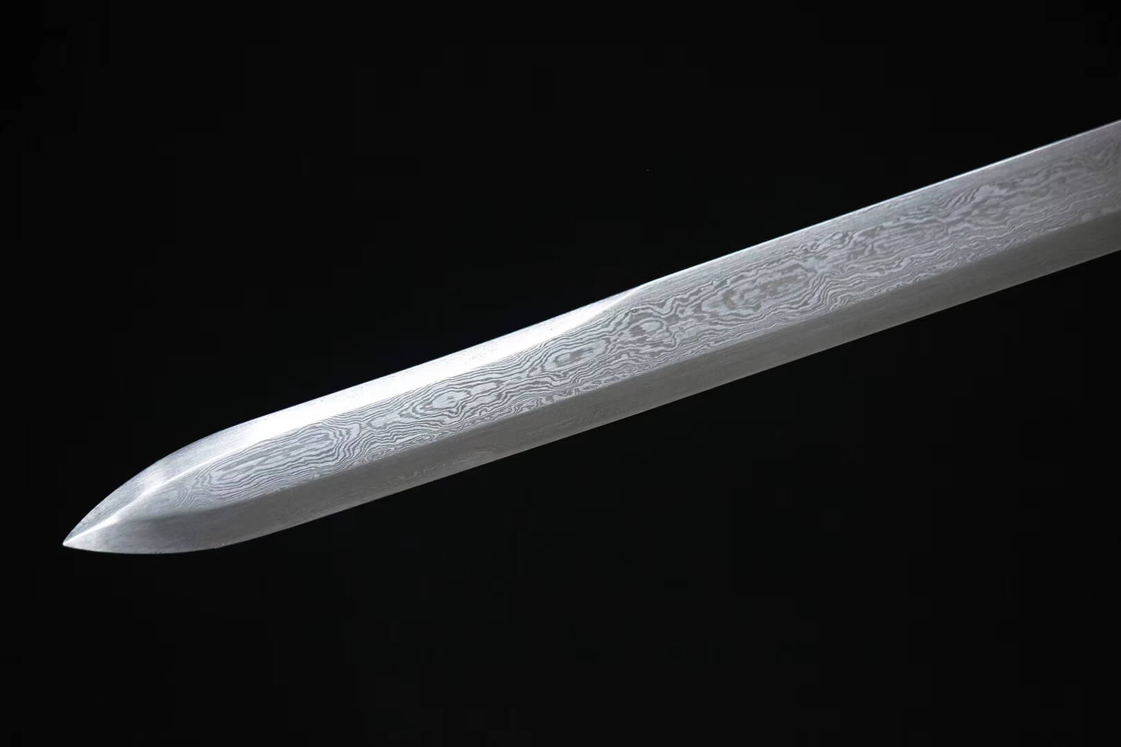 Tang dao,Hand Forged(Damascus steel blade,Rosewood,Alloy)Full tang - Chinese sword shop