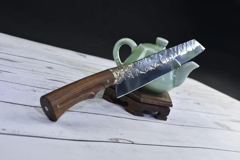 Knife Handmade Chef Kitchen Knives Wood Handle Cooking Tools Pro,5CR15MOV STEEL - Chinese sword shop