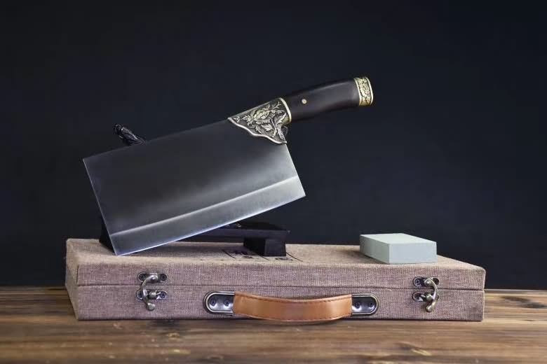 Handmade Traditional Chinese Forged Cleaver Chef Kitchen Knife Slicing Meat Tool - Chinese sword shop