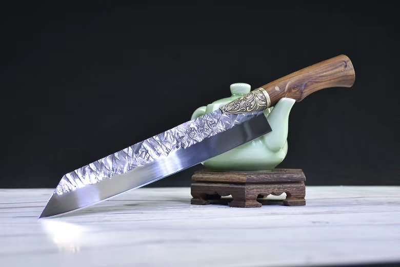 Knife Handmade Chef Kitchen Knives Wood Handle Cooking Tools Pro,5CR15MOV STEEL - Chinese sword shop