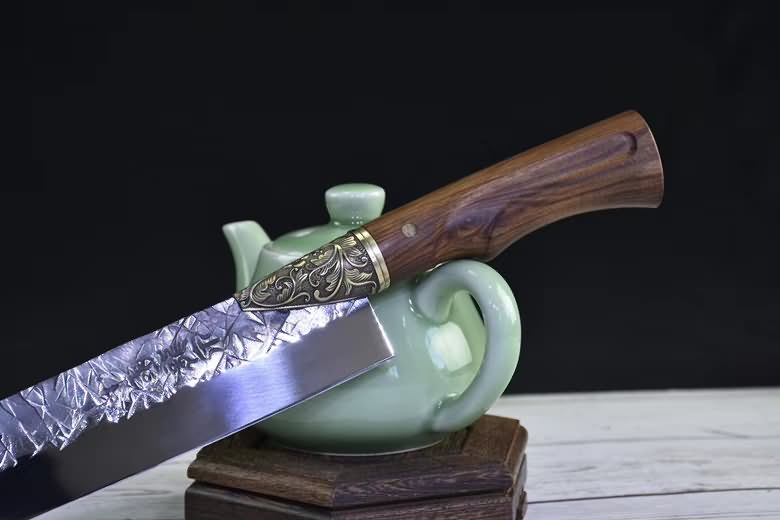 Knife Handmade Chef Kitchen Knives Wood Handle Cooking Tools Pro,5CR15MOV STEEL - Chinese sword shop