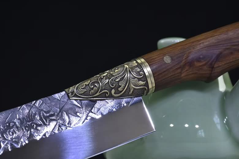 Knife Handmade Chef Kitchen Knives Wood Handle Cooking Tools Pro,5CR15MOV STEEL - Chinese sword shop