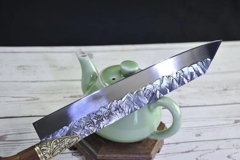 Knife Handmade Chef Kitchen Knives Wood Handle Cooking Tools Pro,5CR15MOV STEEL - Chinese sword shop