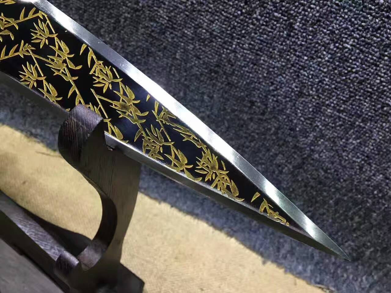 Dragon lance/Overlord Spear/High manganese steel Spearhead,Stainless steel rod,Length 78 inch - Chinese sword shop