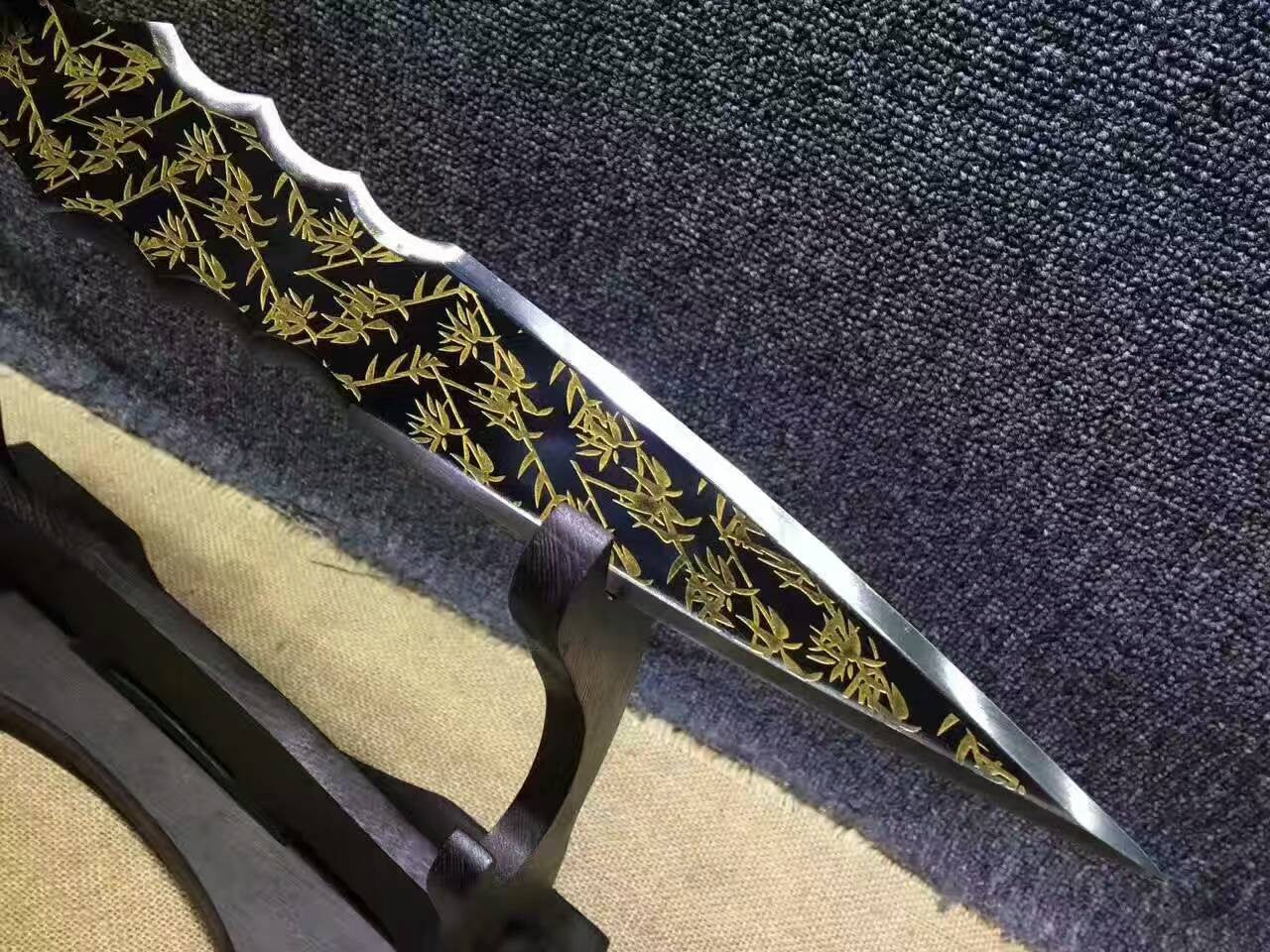 Dragon lance/Overlord Spear/High manganese steel Spearhead,Stainless steel rod,Length 78 inch - Chinese sword shop