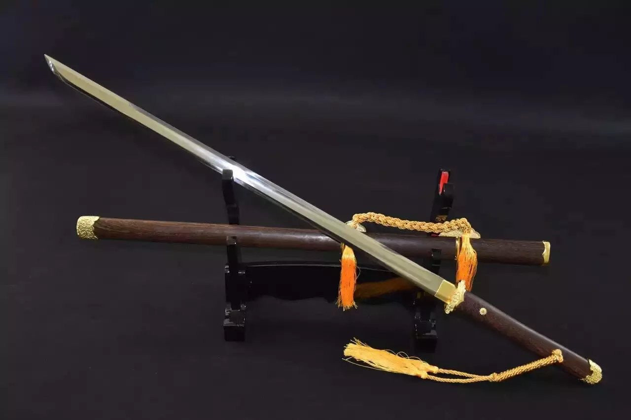 Tang sword,High carbon steel blade,Rosewood,Alloy fitting,Length 39" - Chinese sword shop