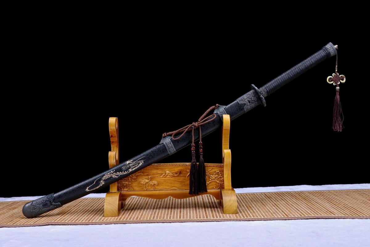 Qing dao sword Forged high carbon steel blade Alloy fittings,LOONGSWORD