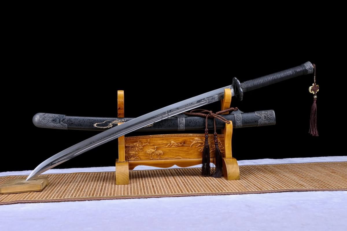 Qing dao sword Forged high carbon steel blade Alloy fittings,LOONGSWORD