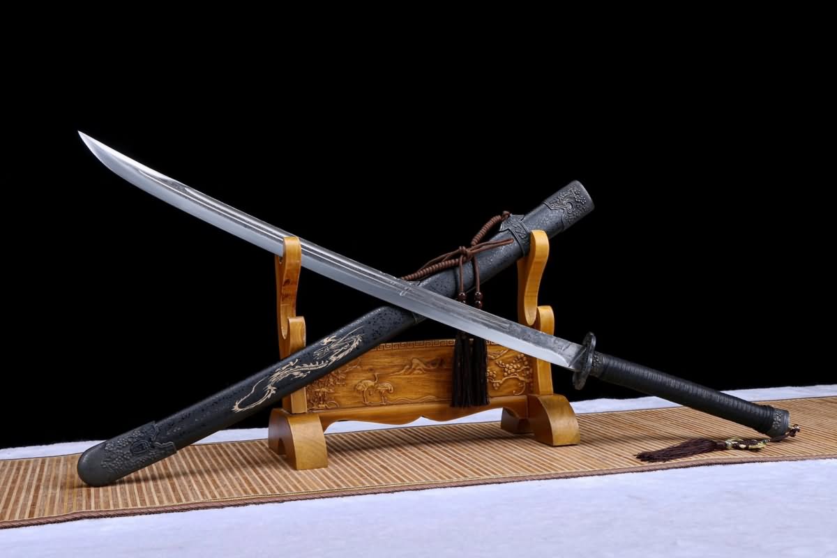 Qing dao sword Forged high carbon steel blade Alloy fittings,LOONGSWORD