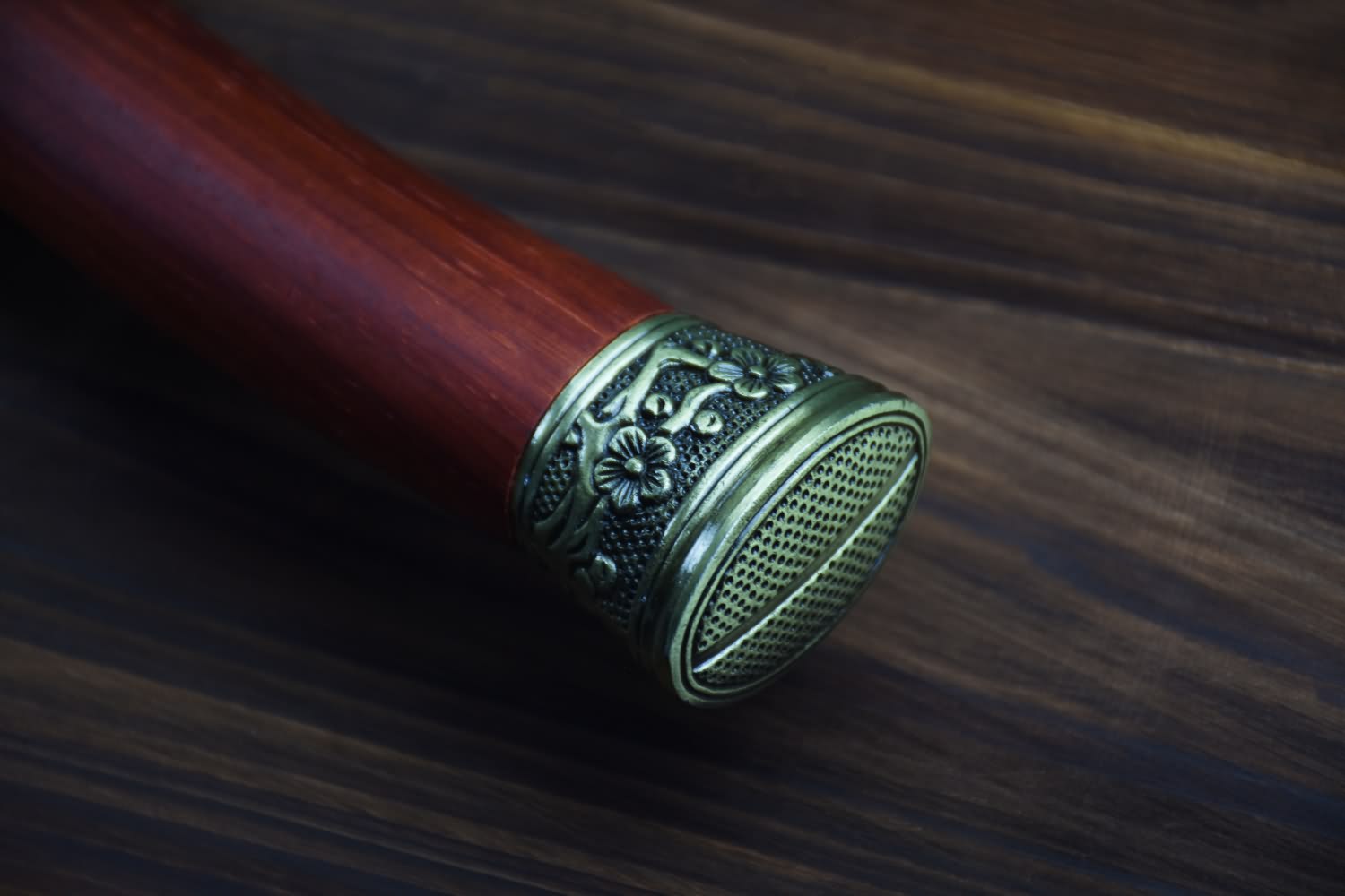 Qing dao sword,High carbon steel etch blade,Redwood,Alloy - Chinese sword shop