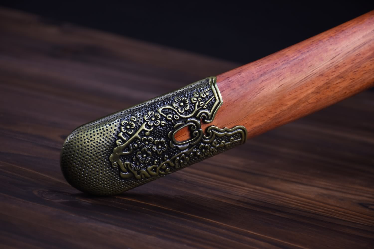 Qing dao sword,High carbon steel etch blade,Redwood,Alloy - Chinese sword shop