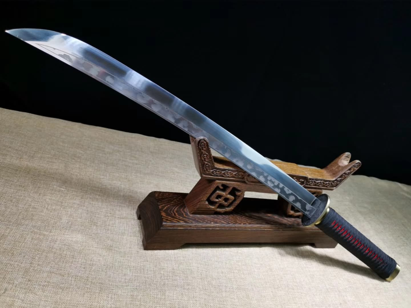 Red scabbard Broadsword,High carbon steel blade - Chinese sword shop