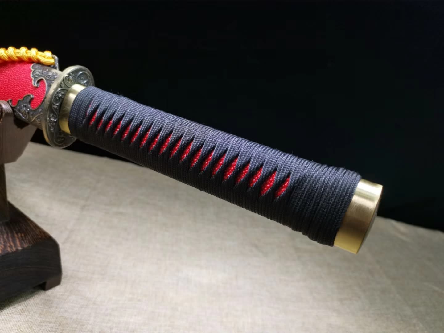 Red scabbard Broadsword,High carbon steel blade - Chinese sword shop