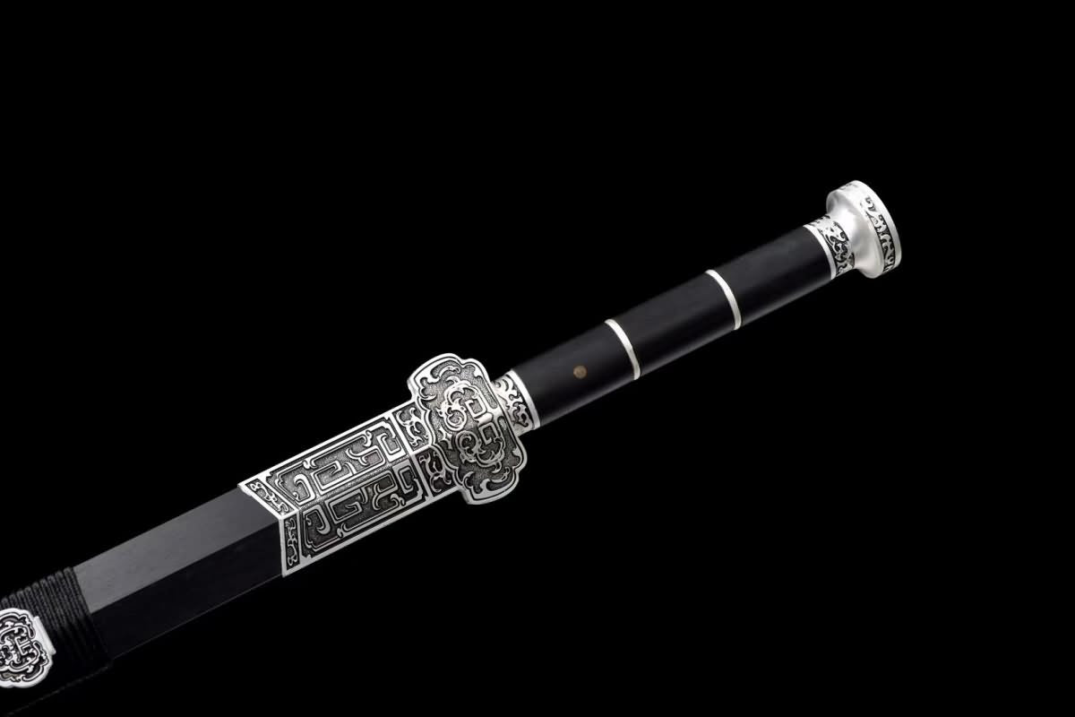 Hand Forged Ruyi jian,High carbon blue blade,Alloy fittings,Sword（1045 Carbon Steel）