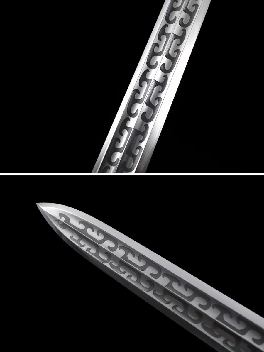 Ruyi jian Sword Forged High Carbon Steel Etch Blade Chinese Sword