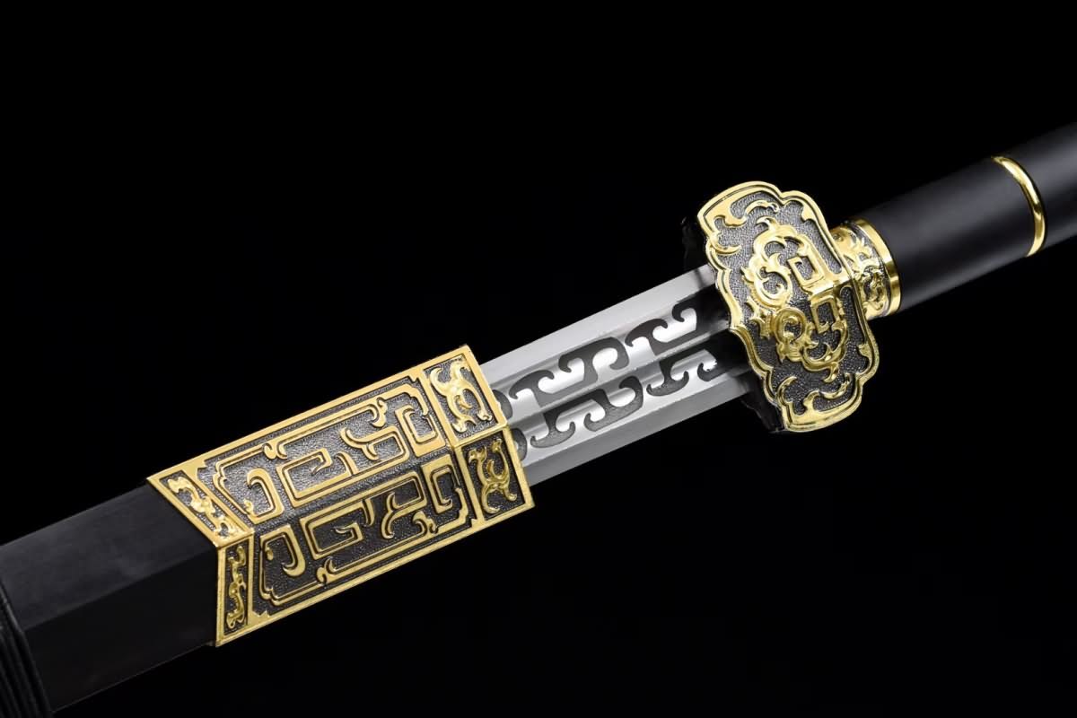 Ruyi jian Sword Forged High Carbon Steel Etch Blade Chinese Sword