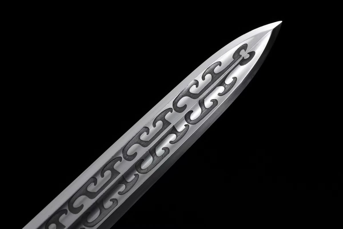 Ruyi jian Sword Forged High Carbon Steel Etch Blade Chinese Sword