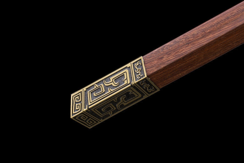 Ruyi jian,Forged High carbon steel blade,Alloy fittings,43" - Chinese sword shop