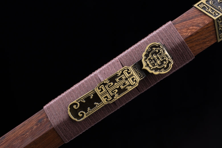 Ruyi jian,Forged High carbon steel blade,Alloy fittings,43" - Chinese sword shop