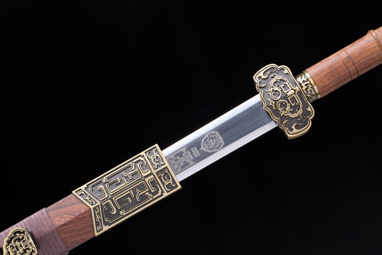 Ruyi jian,Forged High carbon steel blade,Alloy fittings,43" - Chinese sword shop