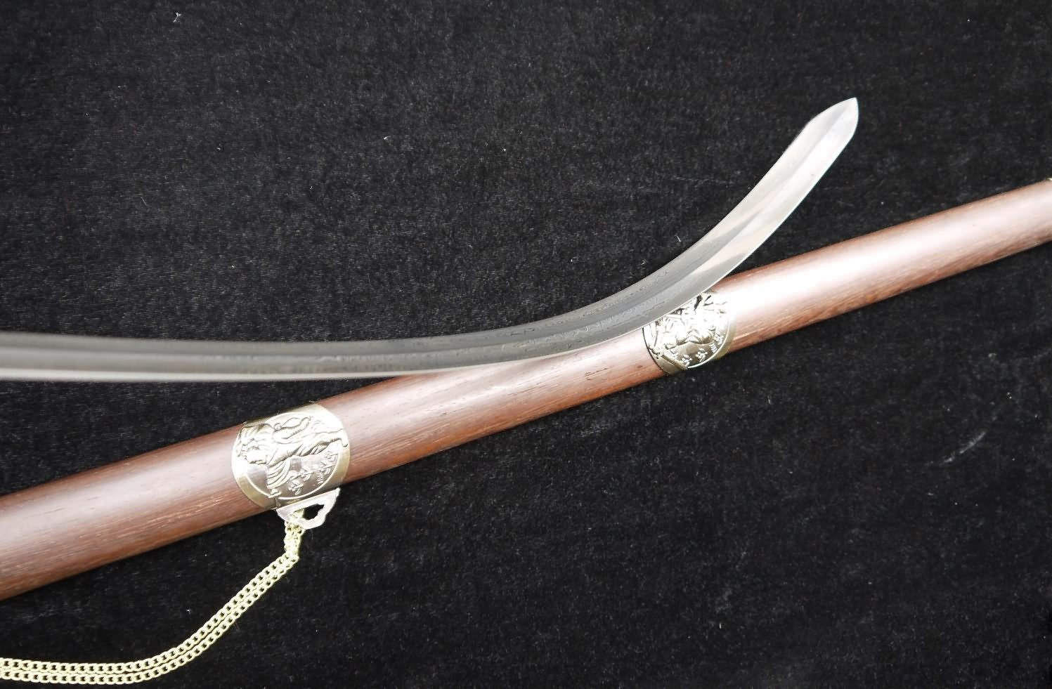 Training sword,Taiji jian,Pattern steel,Rosewood scabbard,Alloy fittings - Chinese sword shop