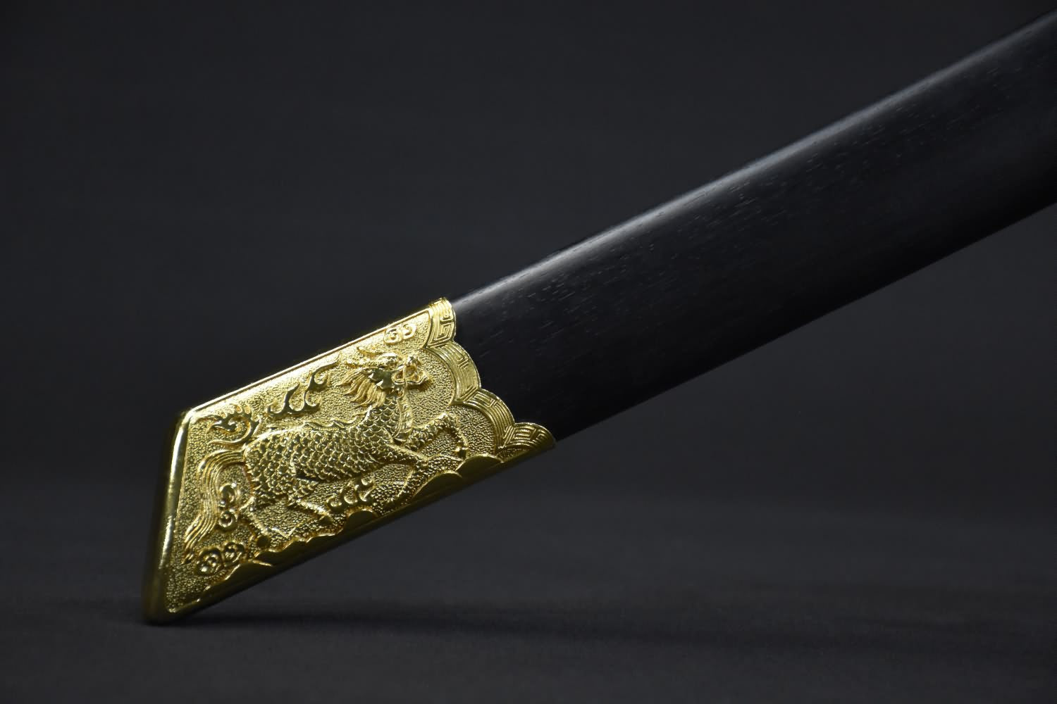 Broadsword dao,High carbon steel blade,Black wood,Alloy - Chinese sword shop