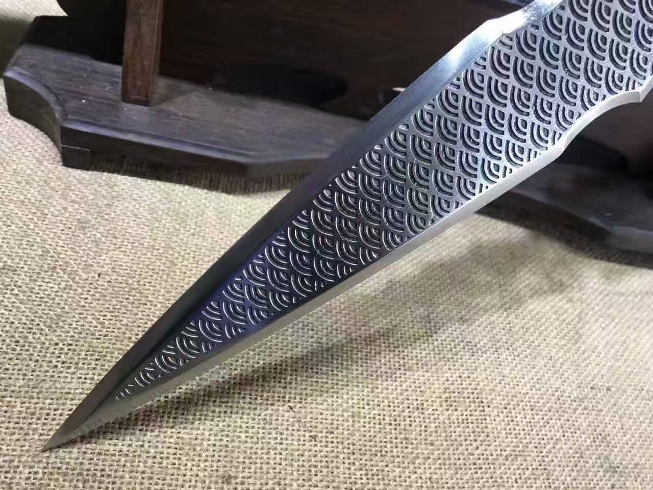Chinese lance,Overlord Spear,High manganese steel Spearhead,Stainless steel rod - Chinese sword shop