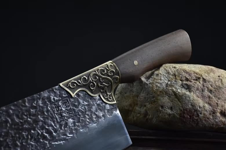 Chinese Cleaver 7Cr17Mov Steel Chef Kitchen Knives Home Cooking Slicing Tools PRO - Chinese sword shop