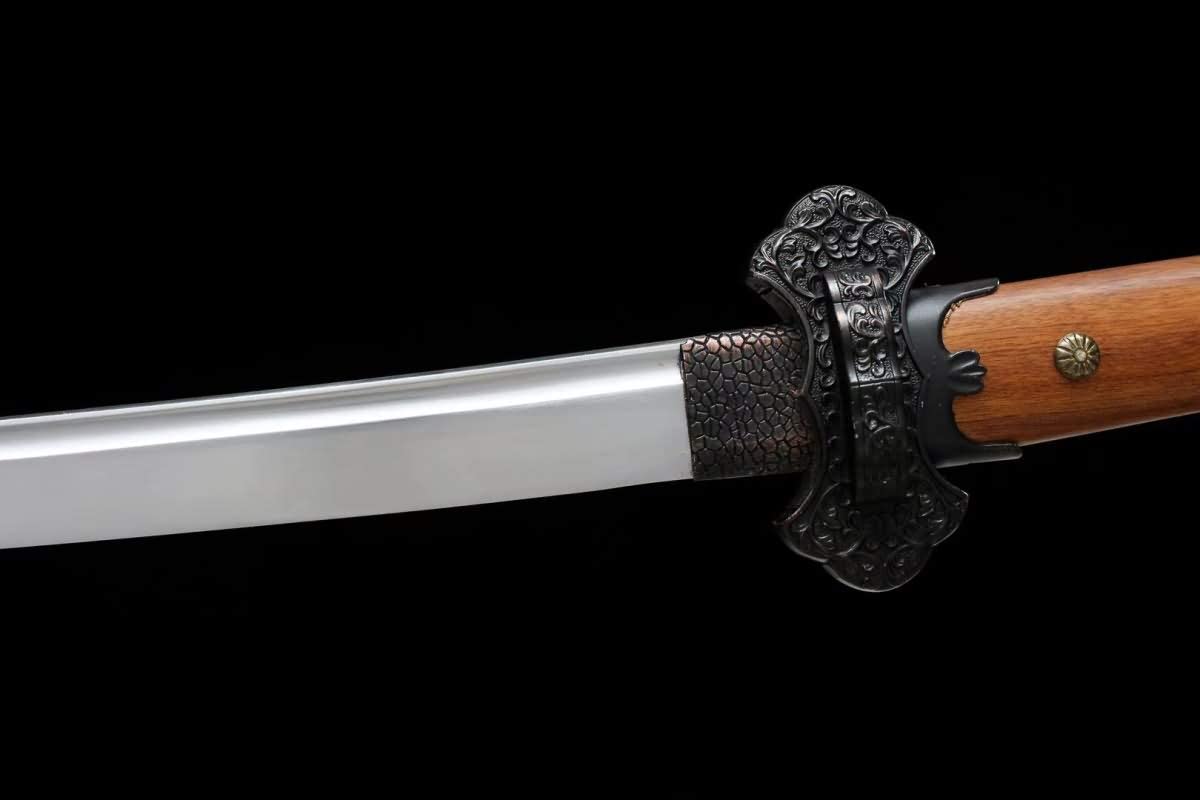 Tang dao Sword Real,Hand Forged(High Carbon Steel Blades,Rosewood Scabbard