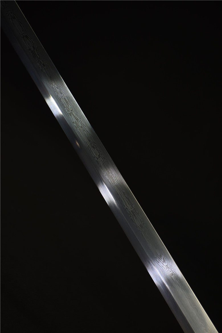 Tang dao sword(Damascus steel blade,Brass scabbard)Full tang - Chinese sword shop