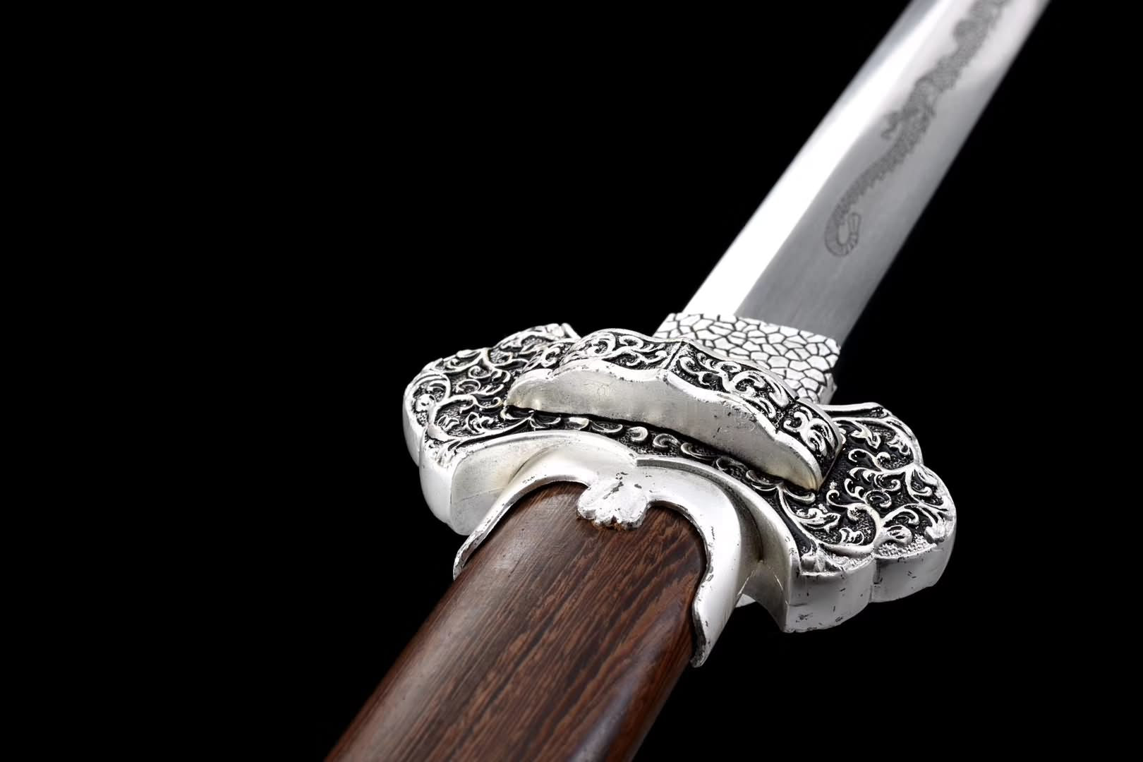 Tang dao,Handmade high carbon steel blade,Rosewood,Kirsite - Chinese sword shop
