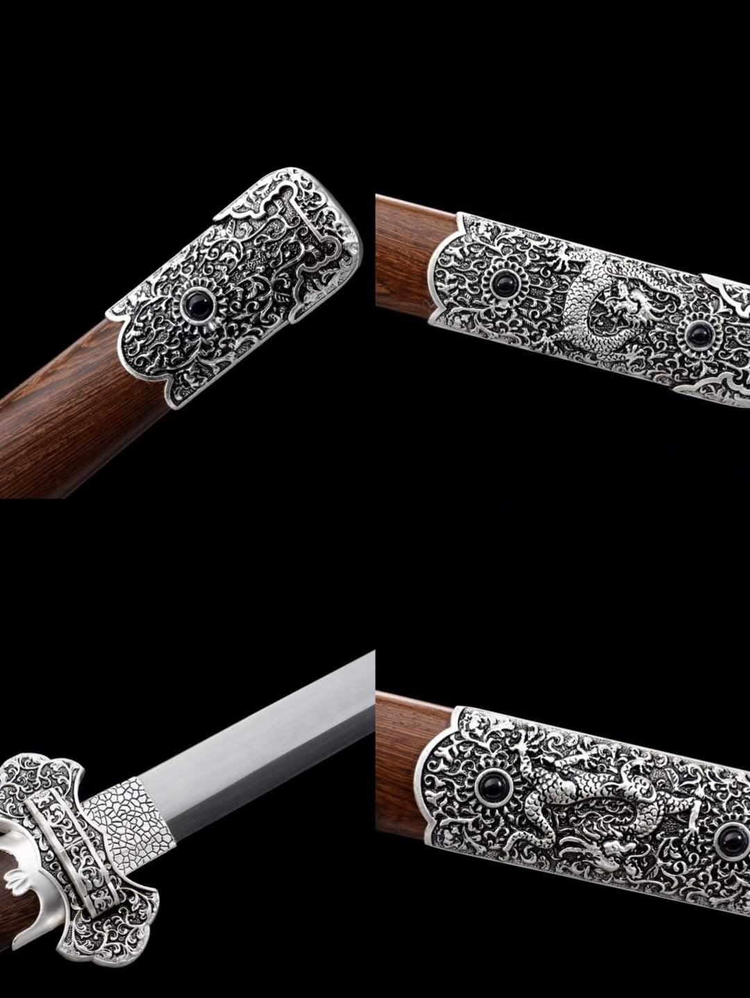 Tang dao,Handmade high carbon steel blade,Rosewood,Kirsite - Chinese sword shop