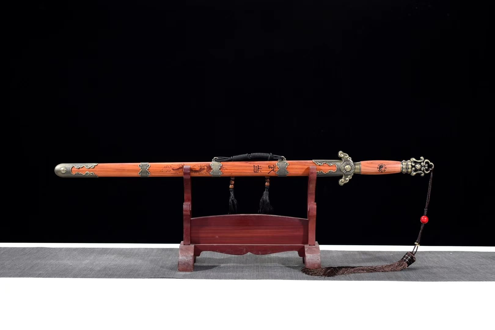 Wudang jian sword,High carbon steel blade,Redwood scabbard - Chinese sword shop