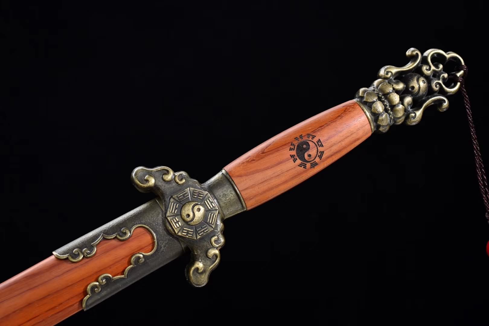 Wudang jian sword,High carbon steel blade,Redwood scabbard - Chinese sword shop