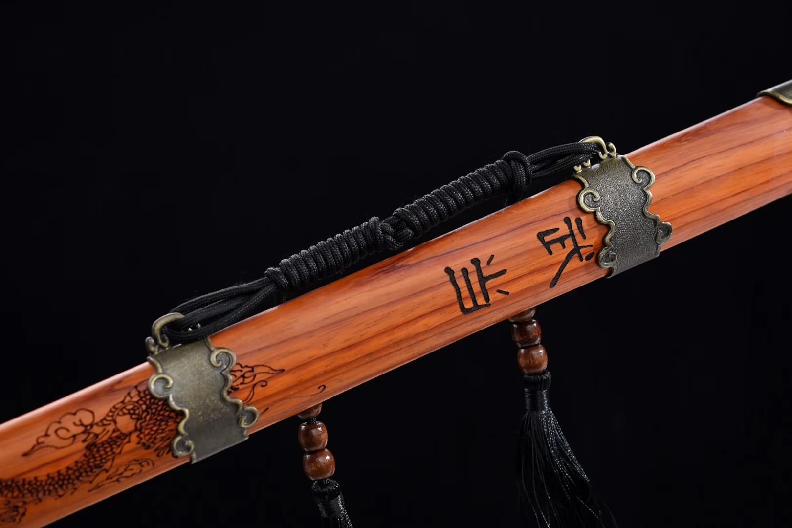 Wudang jian sword,High carbon steel blade,Redwood scabbard - Chinese sword shop
