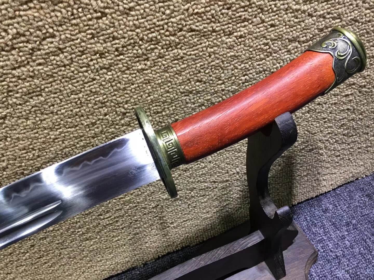 Xiao  qing dao,High carbon steel burn blade,Redwood scabbard,Alloy fittings - Chinese sword shop