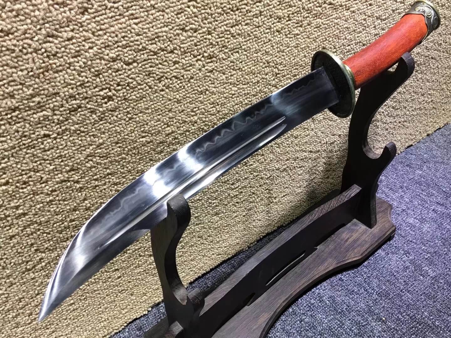 Xiao  qing dao,High carbon steel burn blade,Redwood scabbard,Alloy fittings - Chinese sword shop