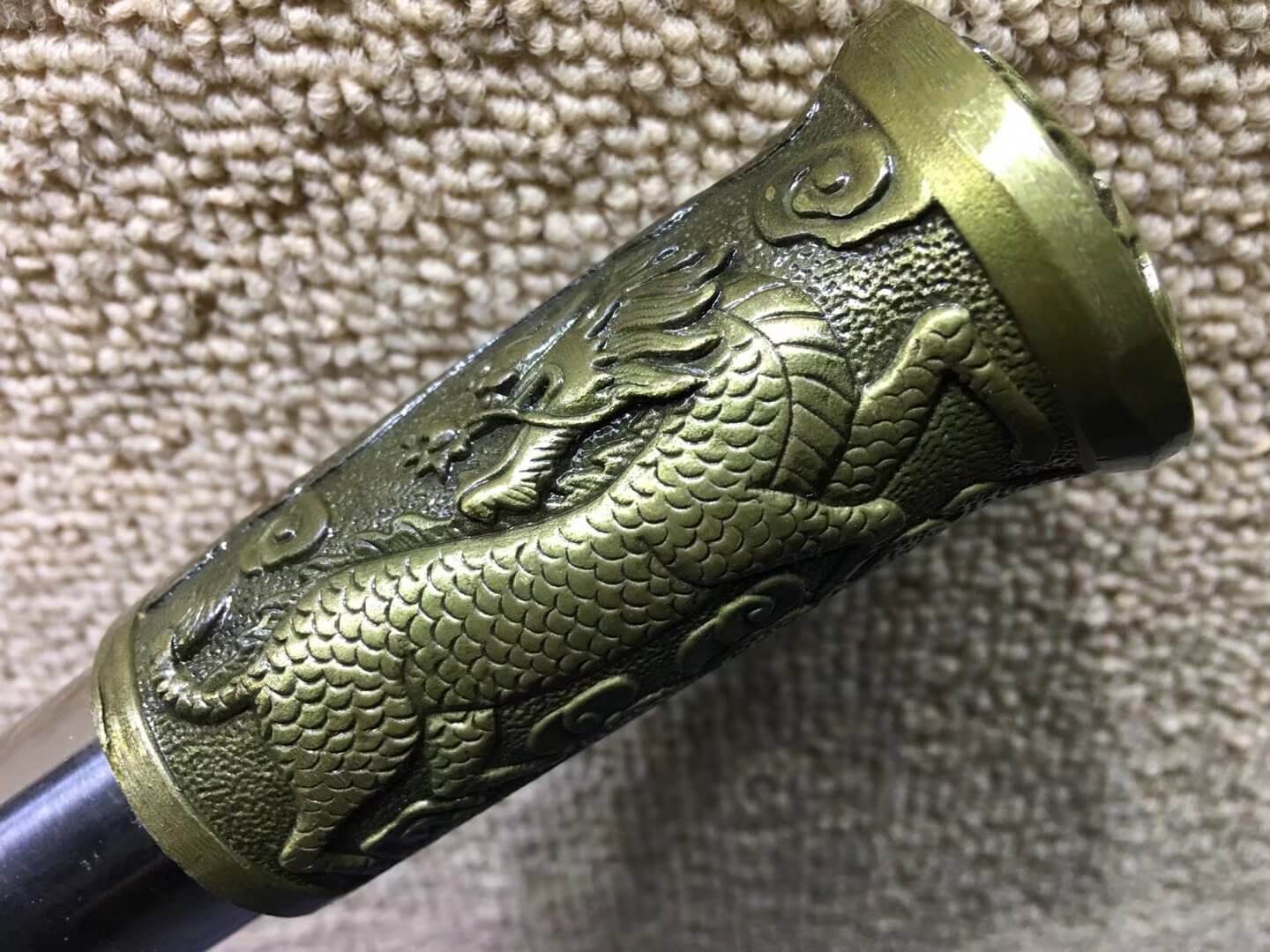 Guandao,High carbon steel,Leatherscabbard,Length 44" - Chinese sword shop
